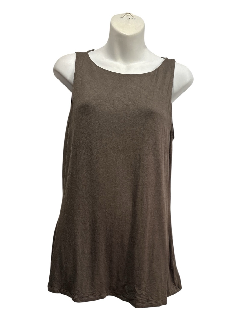 INC International Concepts olive green  Scoop Neck Tank size large